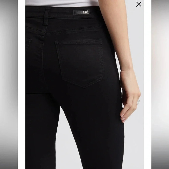 NWT!! KUT From The Kloth - Donna High Waist Ankle Skinny Jeans - Black - Size 4 - Picture 4 of 9